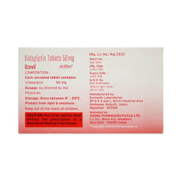 Ozovil 50mg Strip Of 15 Tablets