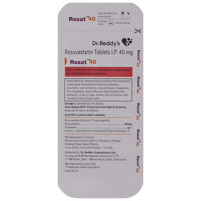 Rozat 40mg Strip Of 15 Tablets