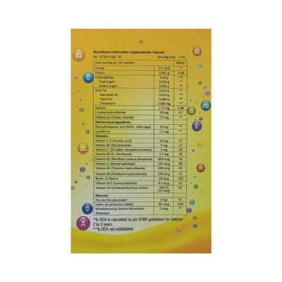 A To Z Ns New Mango Flavour Bottle Of 30ml Oral Drops