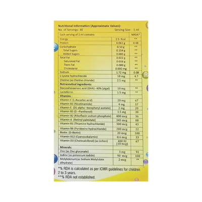 A To Z Ns New Mango Flavour Bottle Of 30ml Oral Drops