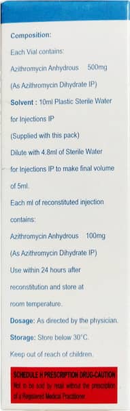 Azibru 500Mg Dry Vial Of 1 Powder For Injection