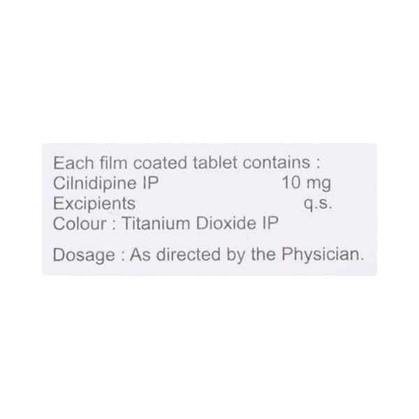 Cildipin 10mg Strip Of 10 Tablets