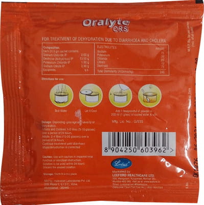 Oralyte Ors Orange Flavour Sachet Of 21gm Powder