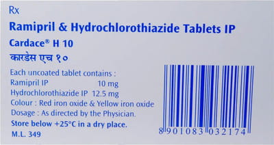 Cardace H 10mg Strip Of 15 Tablets
