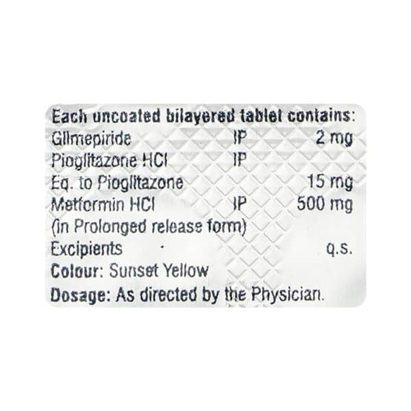 Glimfirst Mp 2mg Strip Of 15 Tablets