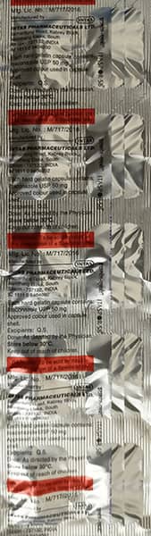 Itaspor Sb 50mg Strip Of 10 Capsules