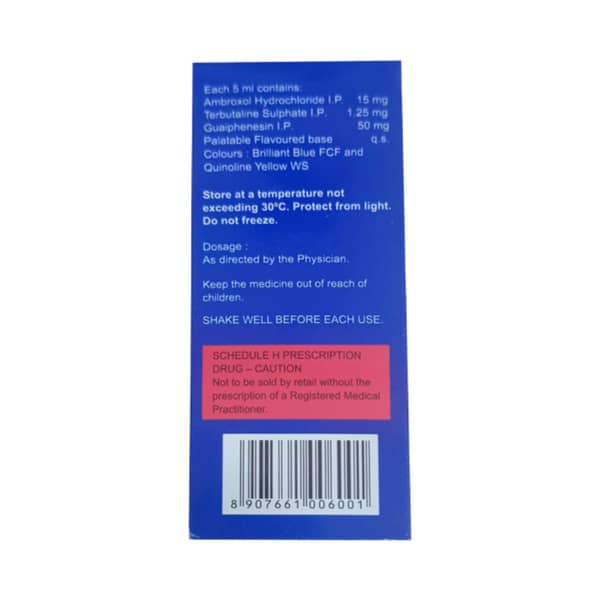 Aerodil Sugar Free Mixed Fruit Flavour Bottle Of 100ml Expectorant