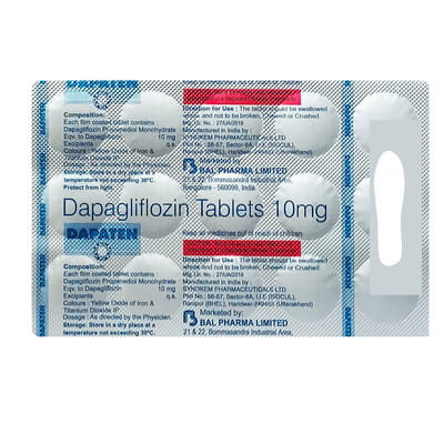 Dapaten 10mg Strip Of 15 Tablets