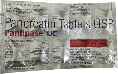 Panlipase Uc Strip Of 10 Tablets