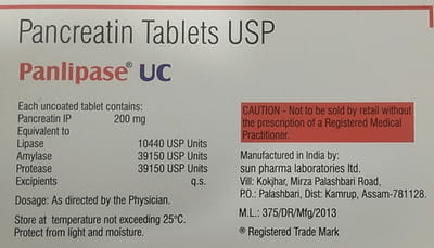 Panlipase Uc Strip Of 10 Tablets