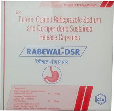रैबेवाल डीएसआर 10 कैप्सूल्स की स्ट्रिप