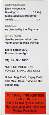 Bimapix Bottle Of 3ml Eye Drops