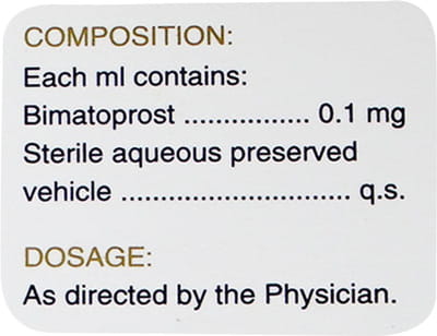 Bimapix Bottle Of 3ml Eye Drops