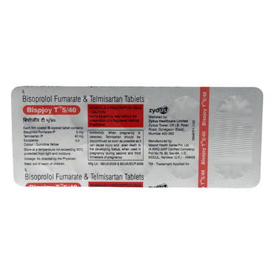 Bisojoy T 5/40mg Strip Of 10 Tablets