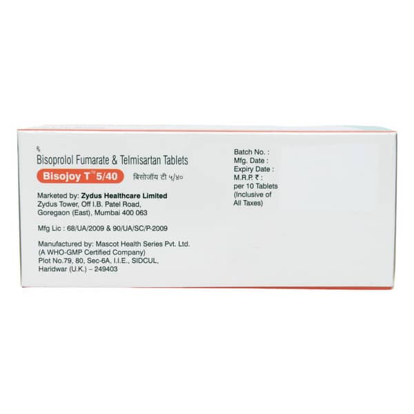 Bisojoy T 5/40mg Strip Of 10 Tablets