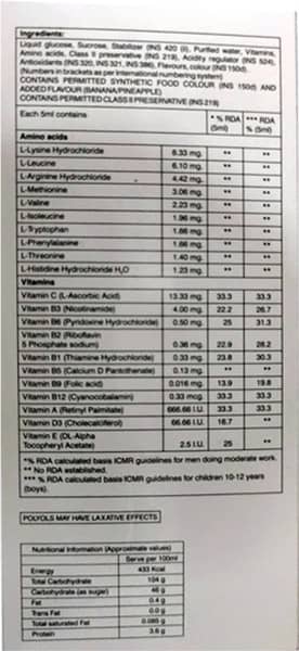 Best 22 Plus Bottle Of 200ml Syrup