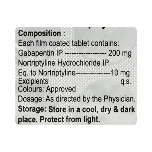 Gabapax Nt 200Mg Strip Of 15 Tablets