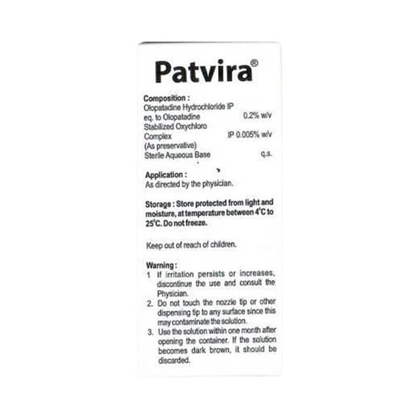 Patvira 0.2% Bottle Of 3ml Eye Drops
