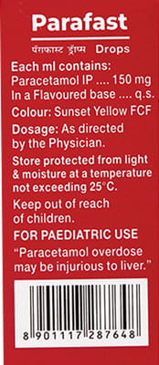 Parafast 150mg Pineapple Flavour Bottle Of 15ml Oral Drops