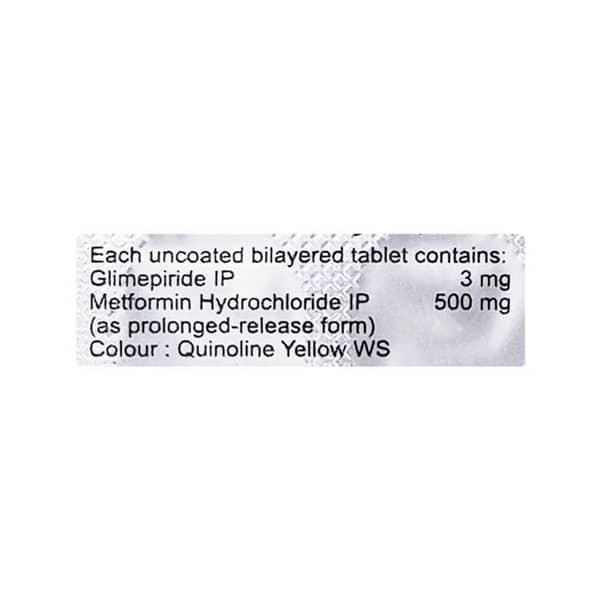 Zetaglim M 3Mg Strip Of 15 Tablets