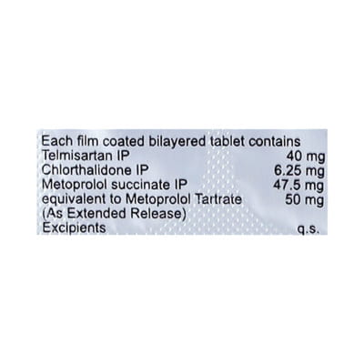 Ctd Mt 6.25/50/40mg Strip Of 10 Tablets