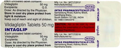 Intaglip 50mg Strip Of 10 Tablets