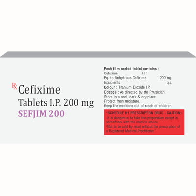 Sefjim 200mg Strip Of 10 Tablets