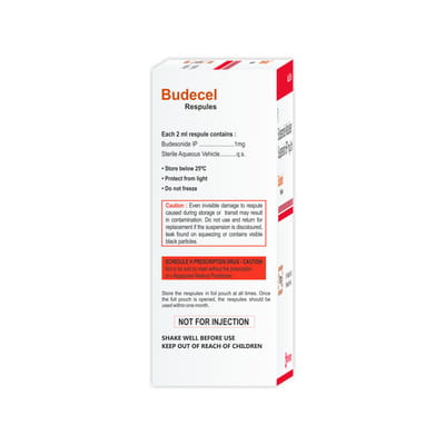 Budecel 1mg 2ml Packet Of 5 Respules