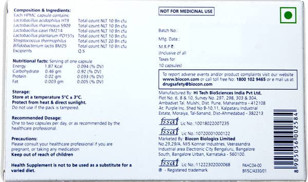 Procite Strip Of 10 Capsules