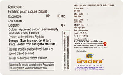 Grita 100mg Strip Of 10 Capsules