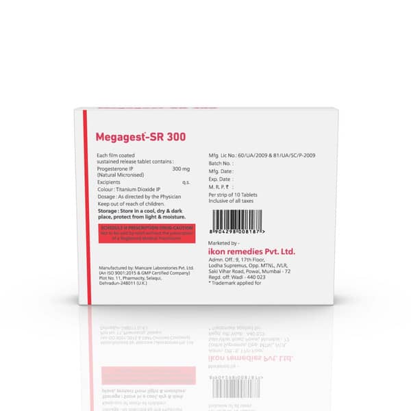 Megagest Sr 300Mg Strip Of 10 Tablets