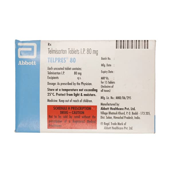 Telpres 80mg Strip Of 15 Tablets