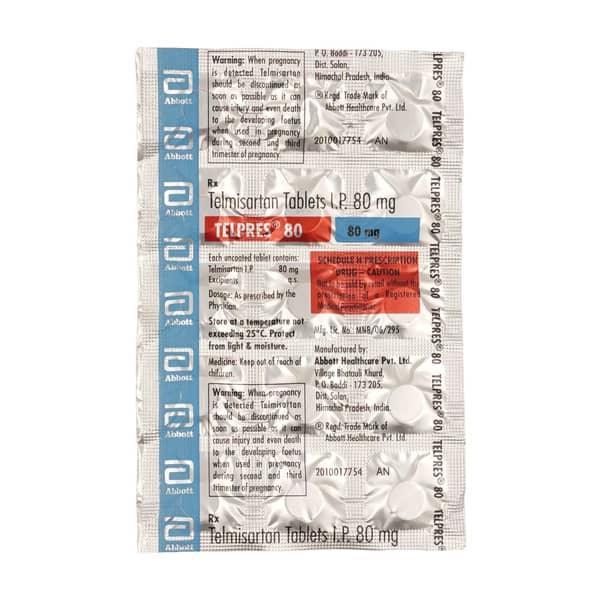 Telpres 80mg Strip Of 15 Tablets
