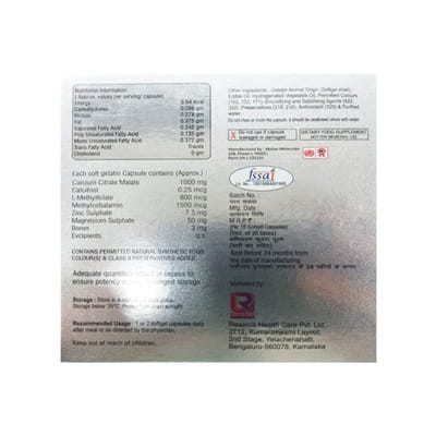 Calcio Strip Of 10 Softgel Capsules