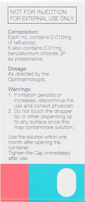 Saflutan Bottle Of 2.5ml Eye Drops