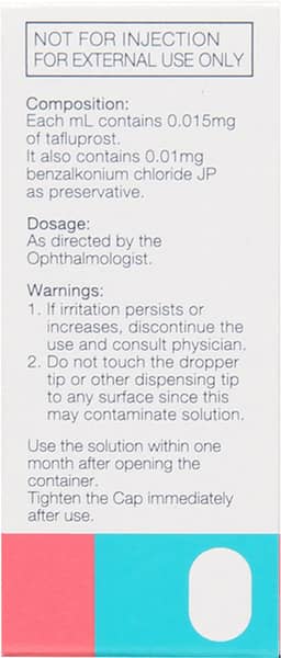 Saflutan Bottle Of 2.5ml Eye Drops