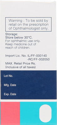 Saflutan Bottle Of 2.5ml Eye Drops