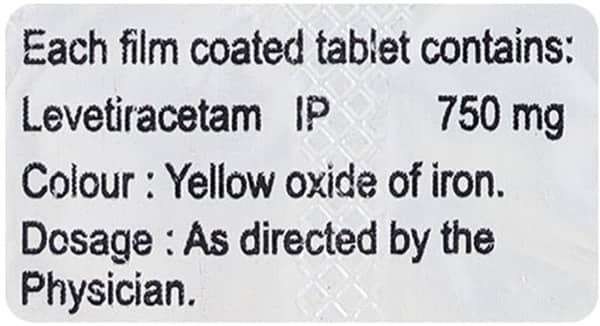 Epitra 750mg Strip Of 10 Tablets