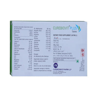 Curebiovit Plus Strip Of 10 Tablets