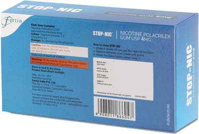 Stop-Nic Nicotine Gum 4mg ( 5 Blister Pack)