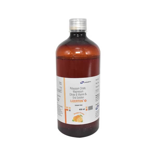 Lizerton B6 Orange Flavour Sugar Free Oral Solution 450ml