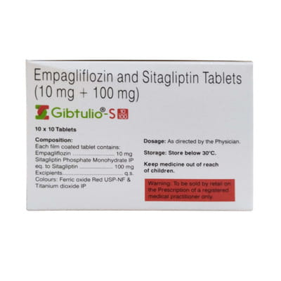 Gibtulio S 10/100mg Strip Of 10 Tablets