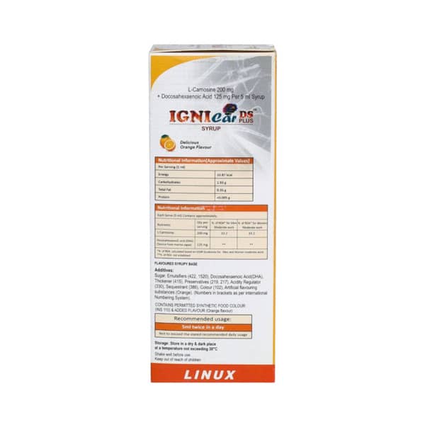 Ignicar DS Plus Syrup | Orange Flavour