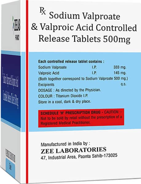Valprolex Chrono 500mg Cr Strip Of 10 Tablets