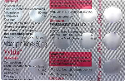 Vylda 50mg Strip Of 15 Tablets