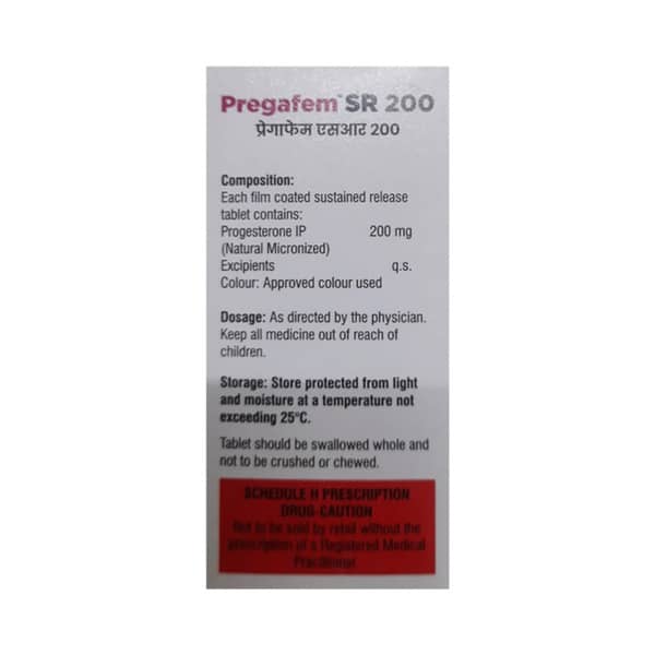Pregafem Sr 200 Strip Of 10 Tablets