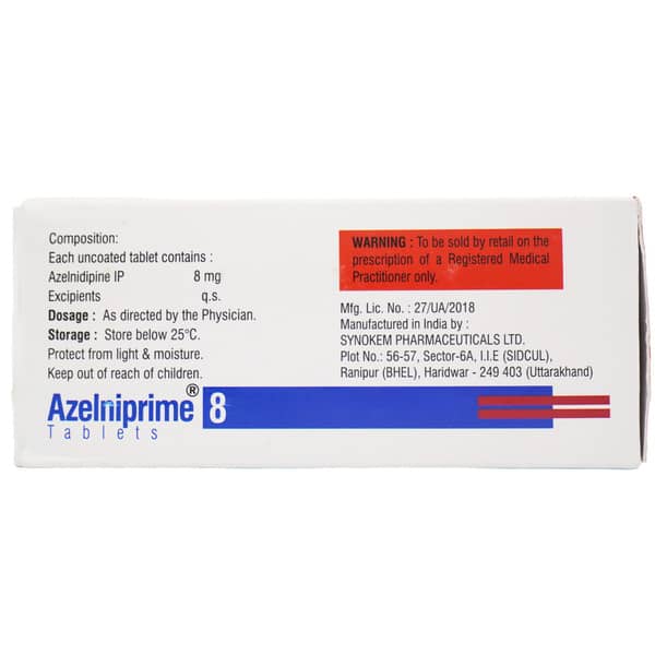 Azelniprime 8Mg Strip Of 10 Tablets