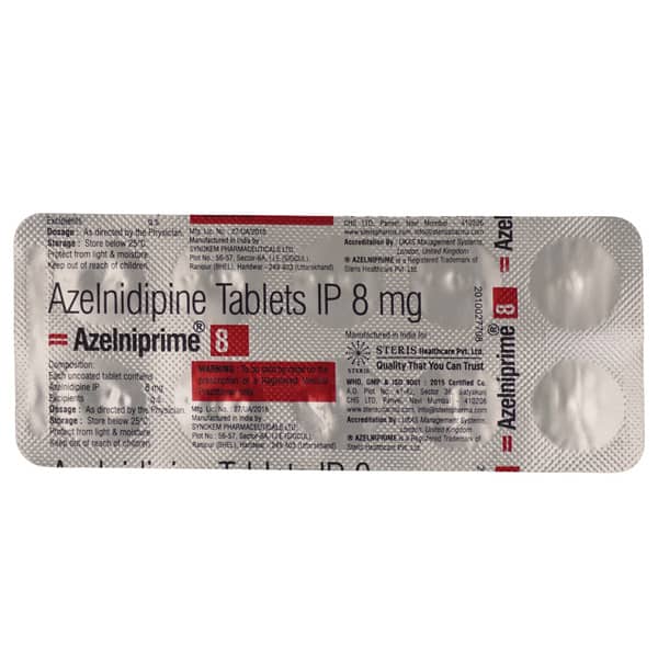 Azelniprime 8Mg Strip Of 10 Tablets