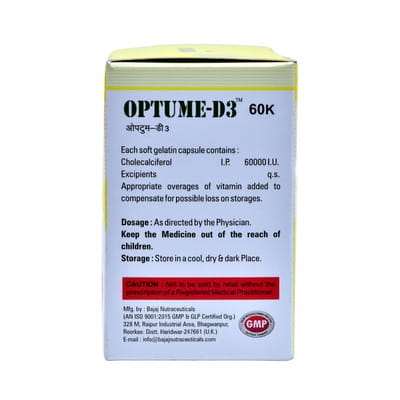 Optume D3 60k Strip Of 4 Capsules