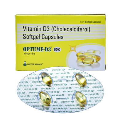 Optume D3 60k Strip Of 4 Capsules